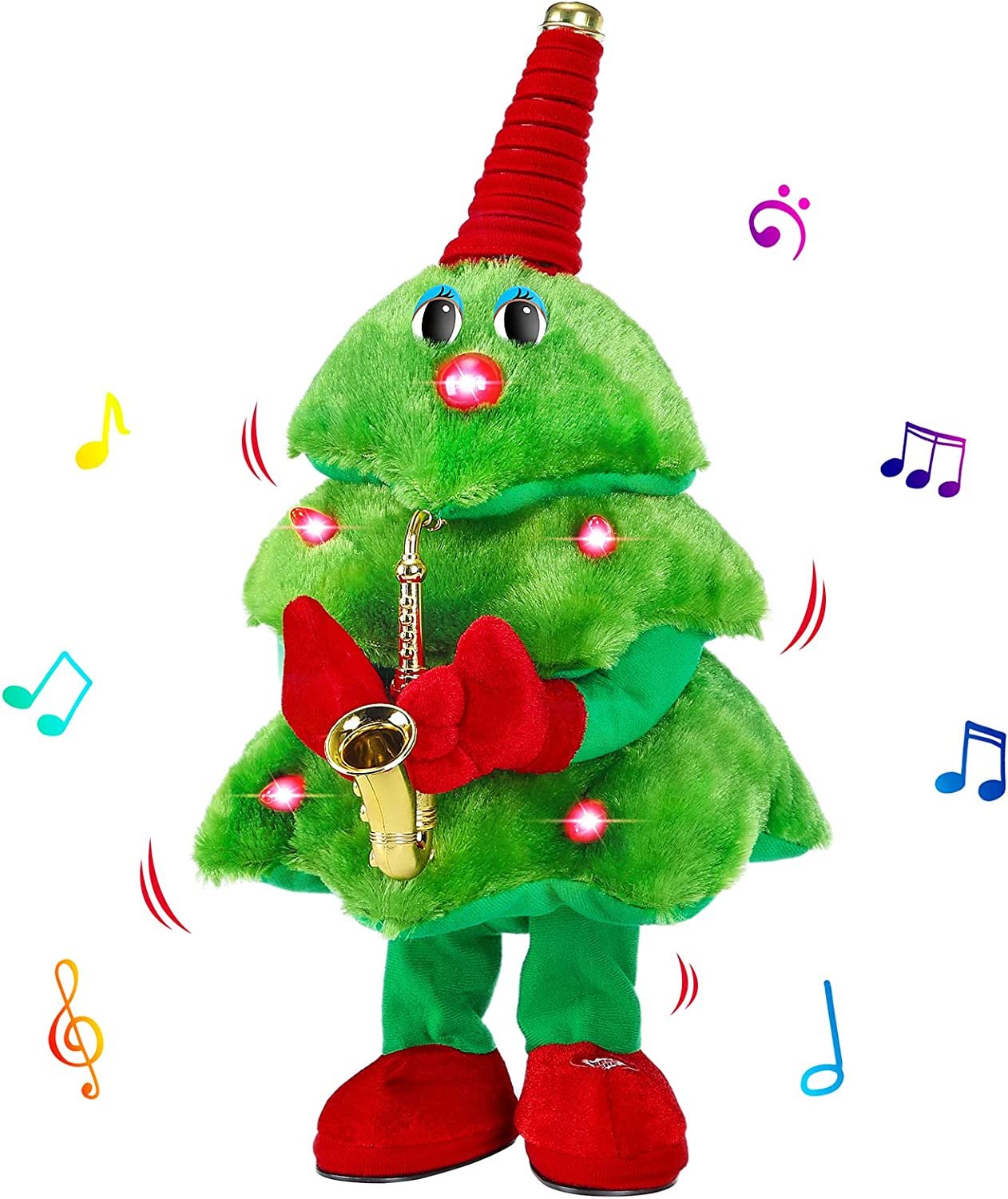 🎅Early Xmas Sales - 50% OFF🎄🎵Singing & Dancing Christmas Tree Toy🎸🎷