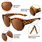 ✨️Hot Sale 50% OFF - 💕UV400 Protection Fit Over Glasses Sunglasses
