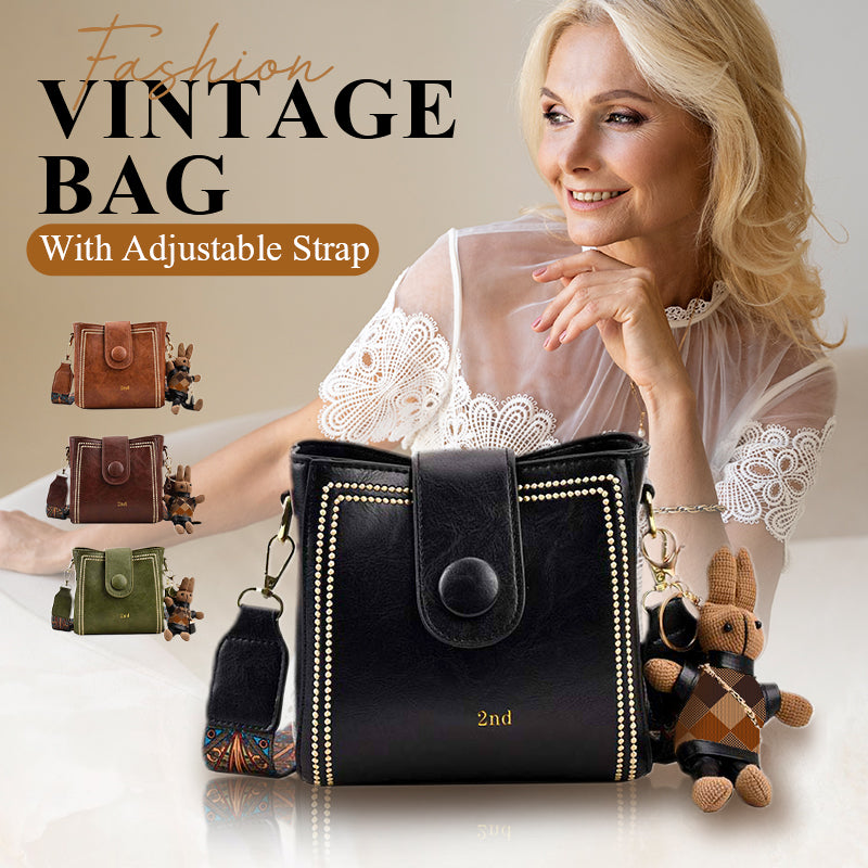 🎅Early Xmas Sales👜Vintage Fashion Bag with Adjustable Wider Shoulder Strap