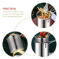 304 Stainless Steel Strip Filter Ingredient Fryer With Lid