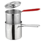 304 Stainless Steel Strip Filter Ingredient Fryer With Lid