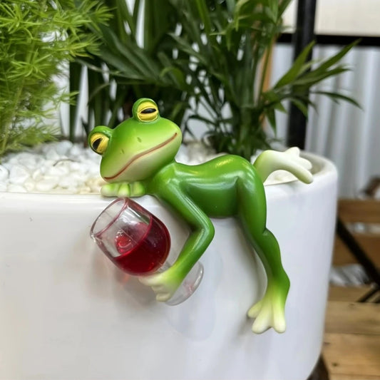 🔥Rebajas de último día 50% de descuento 🐸Adorno Colgante de Rana para Maceta
