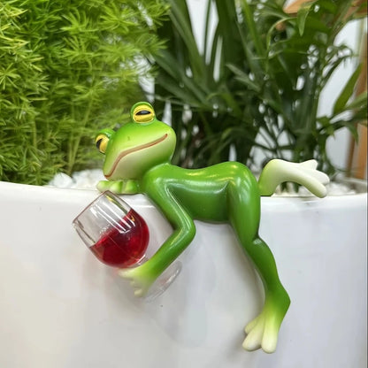 🔥Rebajas de último día 50% de descuento 🐸Adorno Colgante de Rana para Maceta