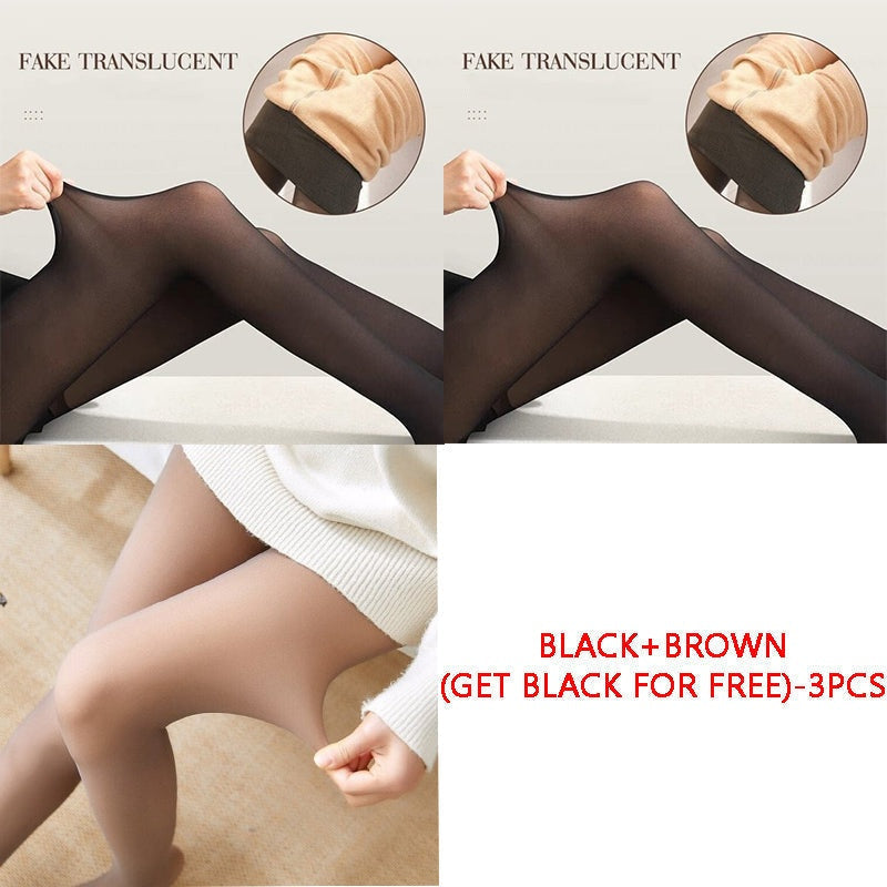 💖Pre-New Year Sale 49% Off🎄Flawless Legs Fake Translucent Warm Tights