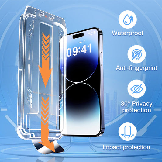 ⏰ÚLTIMO DÍA - 50% de descuento⏰Vidrio Templado Antiespía para iPhone - Sin Burbujas ni Polvo (Disponible en HD)