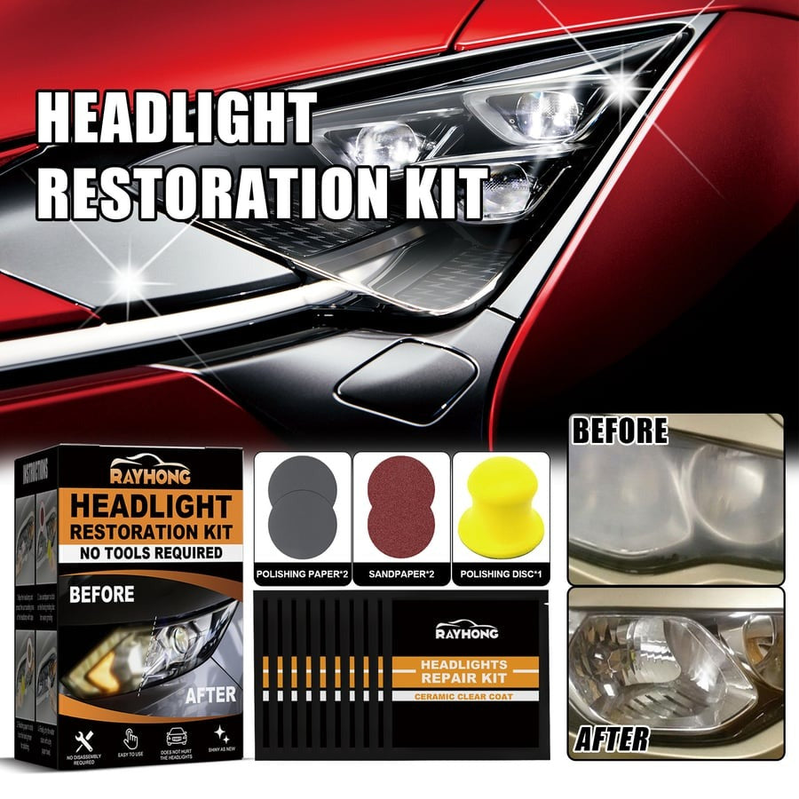 💥Limited time 50% off🔥Car Headlight Lens Restoration Kit