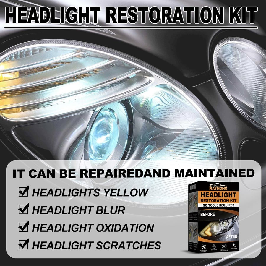 💥Limited time 50% off🔥Car Headlight Lens Restoration Kit