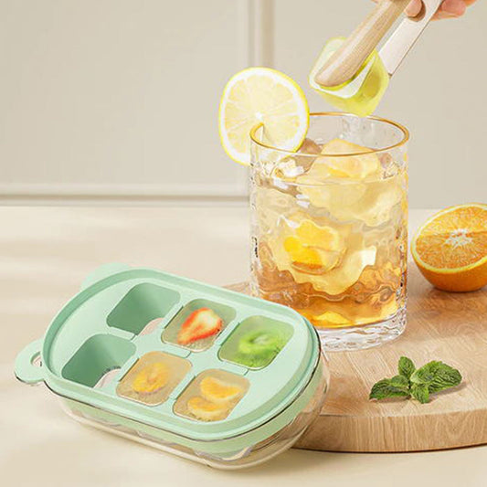 6 Grid Silicone Compact Ice Cube Mold