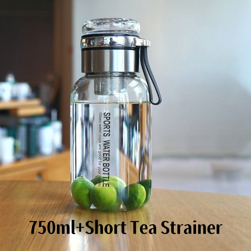 Large Capacity Portable Glass Water Bottles