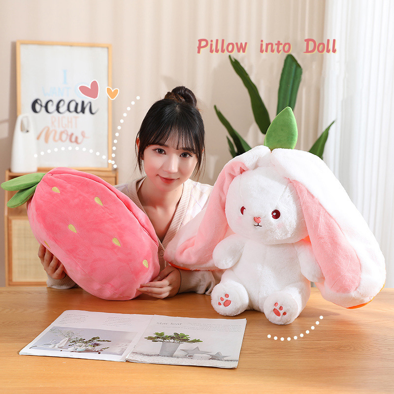 🍓🥕Kawaii Fruit Vegetable Rabbit Doll🐰