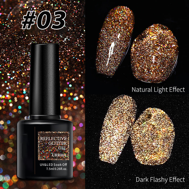 🎁Limited time 50% OFF⏳Shiny Reflective Fluorescent Gel Nail Polish