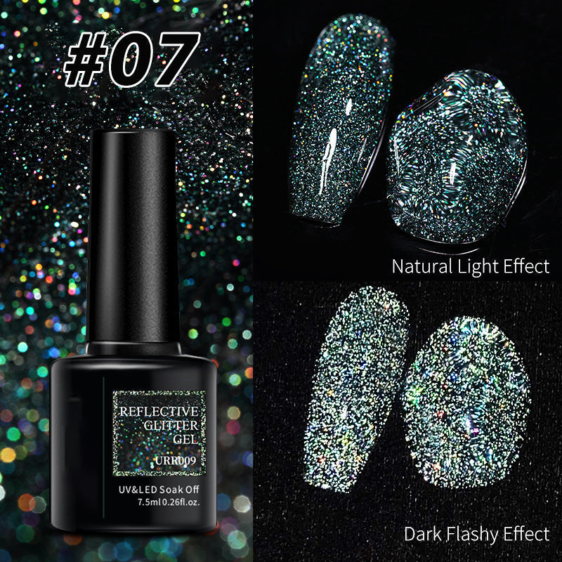 🎁Limited time 50% OFF⏳Shiny Reflective Fluorescent Gel Nail Polish