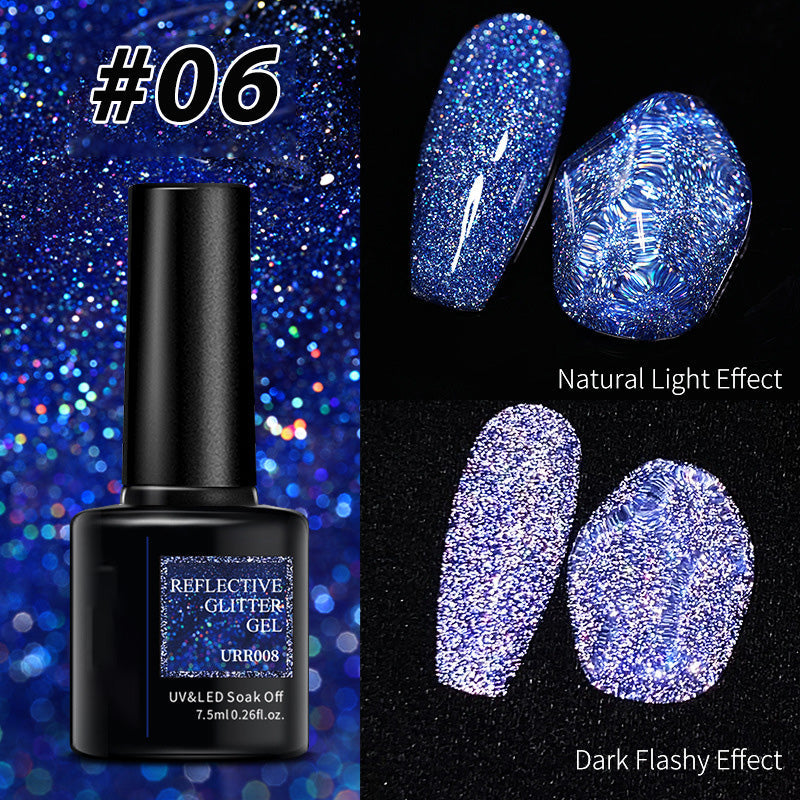 🎁Limited time 50% OFF⏳Shiny Reflective Fluorescent Gel Nail Polish