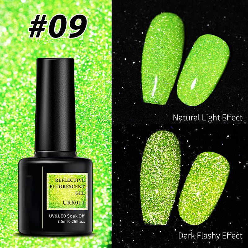 🎁Limited time 50% OFF⏳Shiny Reflective Fluorescent Gel Nail Polish