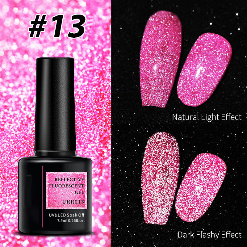 🎁Limited time 50% OFF⏳Shiny Reflective Fluorescent Gel Nail Polish