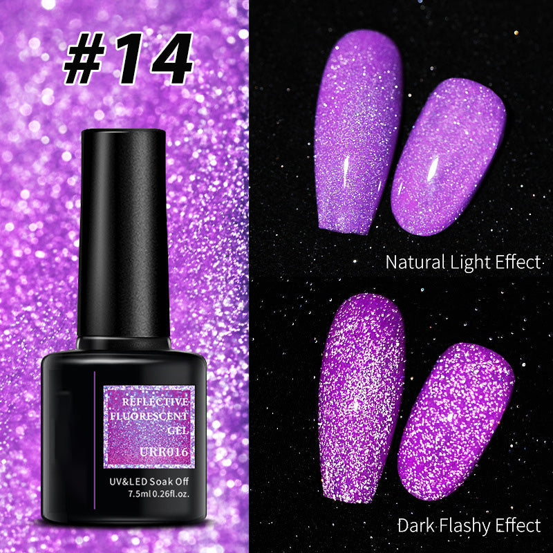 🎁Limited time 50% OFF⏳Shiny Reflective Fluorescent Gel Nail Polish