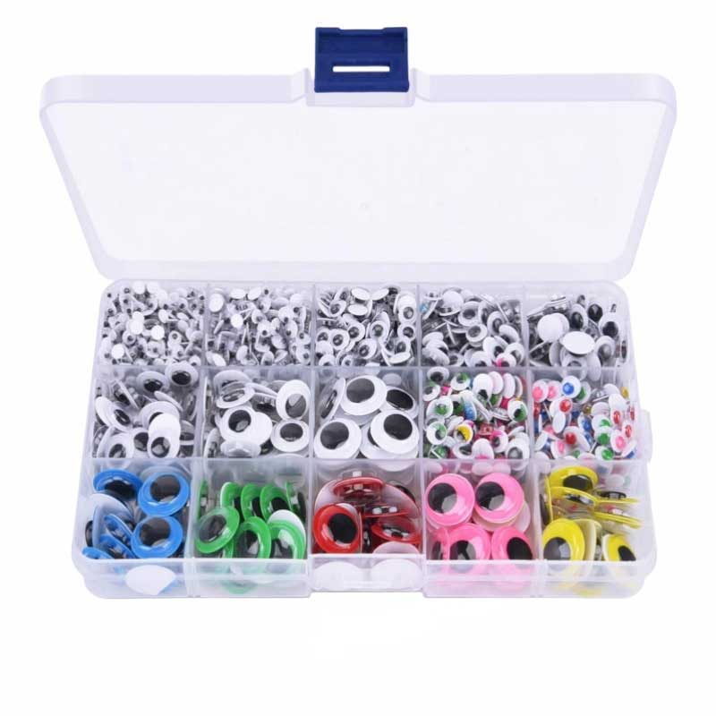 730PCS/1500PCS Self Adhesive Wiggle Eyes for Crafts