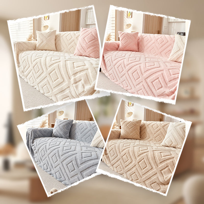 🛋️3D Textured Soft Fuzzy Versatile Sofa Cover