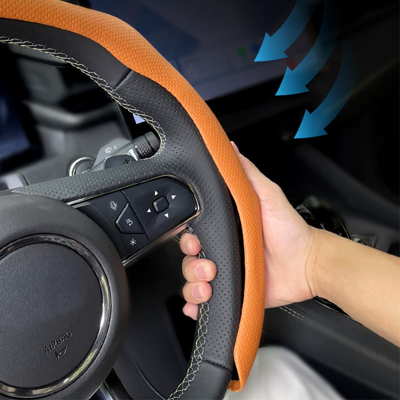 🖤Black Friday Sale🚗Breathable Non-Slip Ultra-Thin Steering Wheel Cover