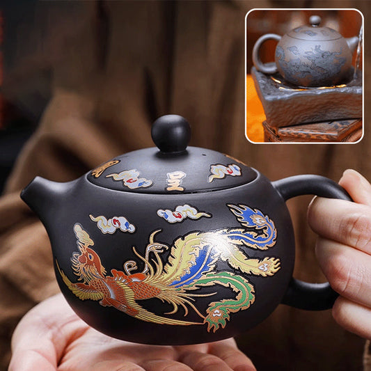 🔥🔥Fire high technology 🔥🔥Color Changing Purple Clay Teapot