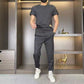 🍃Conjunto de 2 piezas de manga corta y pantalón de chándal de alta elasticidad para hombre