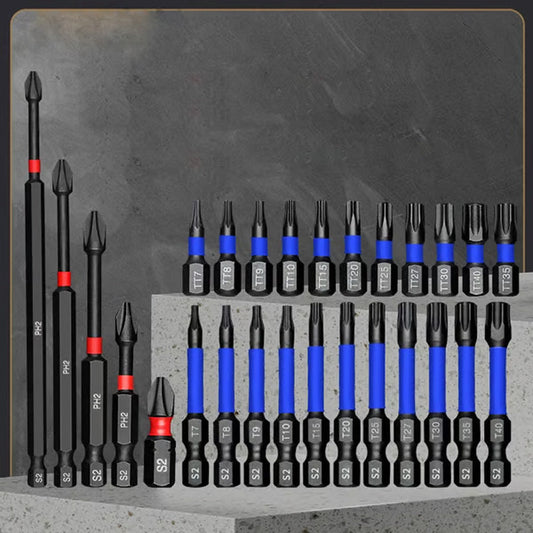 Juego de puntas magnéticas para destornilladores de tuercas Phillips y Torx