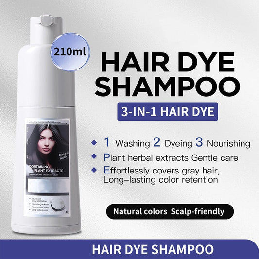 Champú de Tinte Natural 3 en 1 de Larga Duración